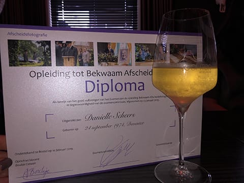 Diploma bekwaam afscheidsfotograaf
